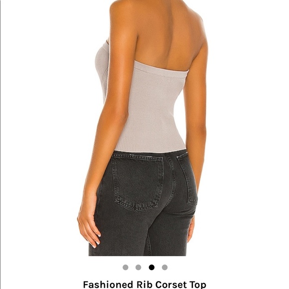 Fashion rib corset top - Picture 4 of 5